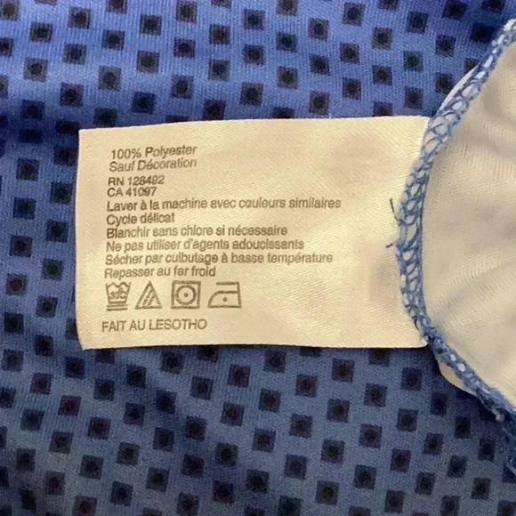 Greg Norman Men’s Play-Dry Gold Orange Blue Ombre Short Sleeve Polo | Size XXL - Picture 10 of 11